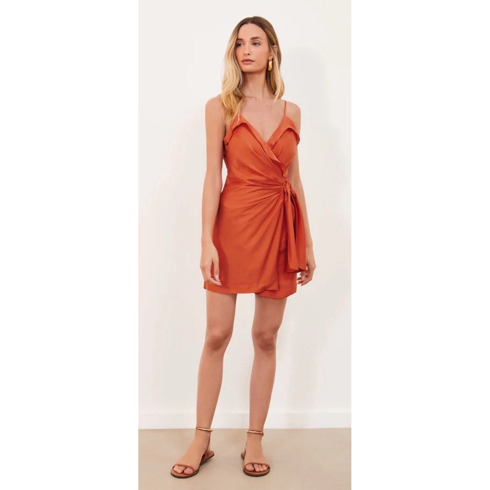 vix‎ paula hermanny solid crystal dress. Wrap Dress, Swimsuit Cover. NWT Sz XL